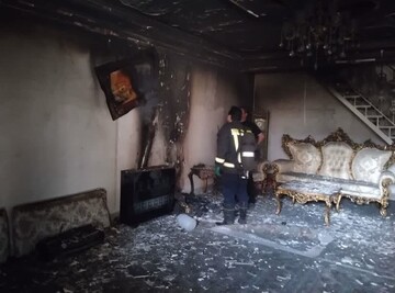 حریق منزل مسکونی در محله «ماسور» خرم‌آباد مهار شد