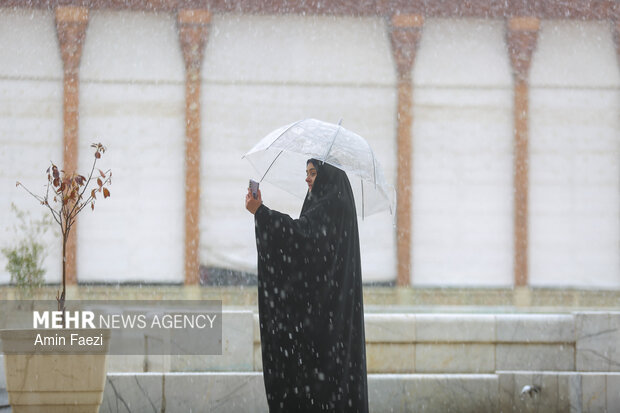 بارش برف شیراز