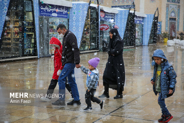 بارش برف شیراز