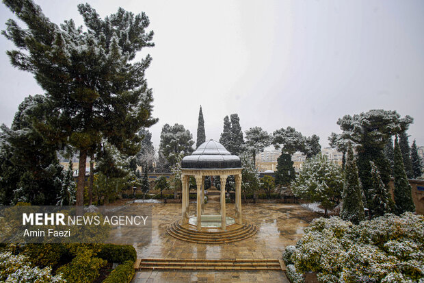 بارش برف شیراز