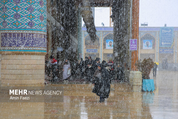 بارش برف شیراز