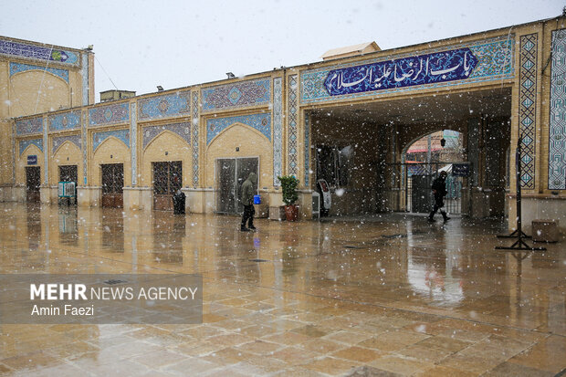 بارش برف شیراز