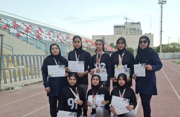درخشش دانش آموزان دختر گناوه در مسابقات دو و میدانی