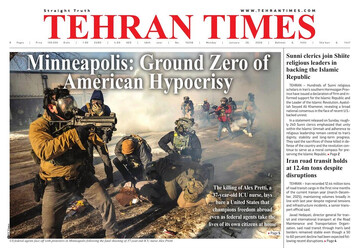 Front pages of Iran’s English dailies on January 26