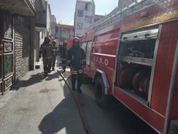 مهار حریق منزل مسکونی در بلوار توس مشهد