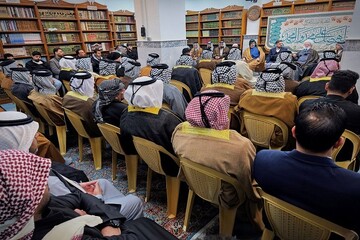 المرجع اليعقوبي: يشيد بالدور الإيجابي الذي يقوم به زعماء وشيوخ العشائر ويؤكد على ضرورة الوعي واليقظة