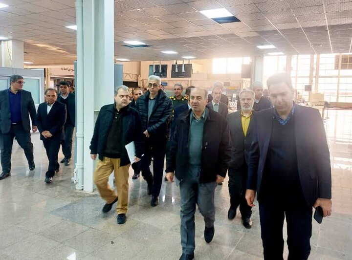 بازدید مدیرکل امور مرزی وزارت کشور از فرودگاه شهدای خرم‌آباد