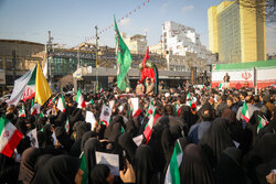 حضور پرشور مردم مشهدالرضا(ع) در مراسم تشییع پیکر مطهر شهید مدافع امنیت