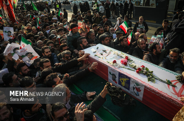 تشییع پیکر مطهر جانباز شهید مدافع امنیت «مهدی ظریف» در مشهد