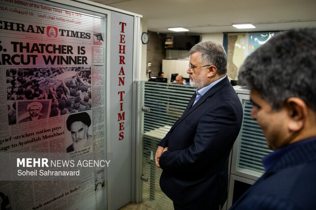 حضور استاندار تهران در گروه رسانه‌ای مهر