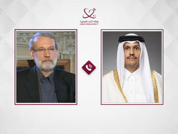Iran’s Larijani, Qatar PM share views on regional developments