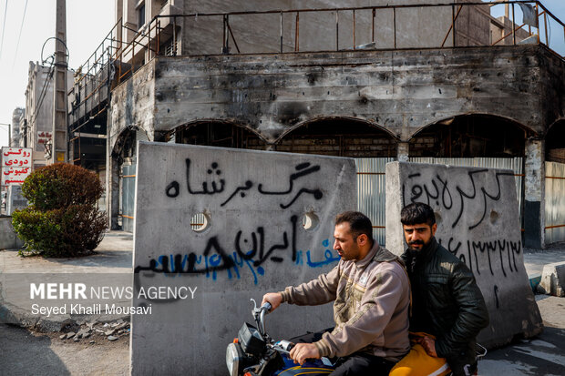 نقاط آسیب‌دیده اهواز در اغتشاشات دی‌ماه