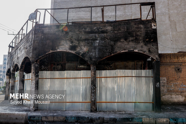 نقاط آسیب‌دیده اهواز در اغتشاشات دی‌ماه