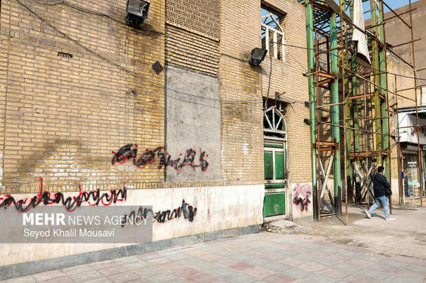 نقاط آسیب‌دیده اهواز در اغتشاشات دی‌ماه