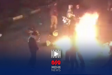 تصاویر جدید از آشوب‌های خیابانی در قزوین