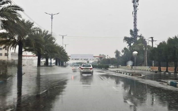 بارش رحمت الهی در شهرستان هیرمند