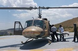 اورژانس هوایی برای نجات بیمار ۹۰ ساله در میانه به پرواز درآمد