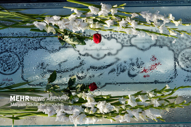 گلباران قبور شهدا در شیراز