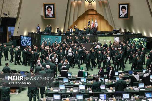 Iranian Parliament’s open session on Bahman 12
