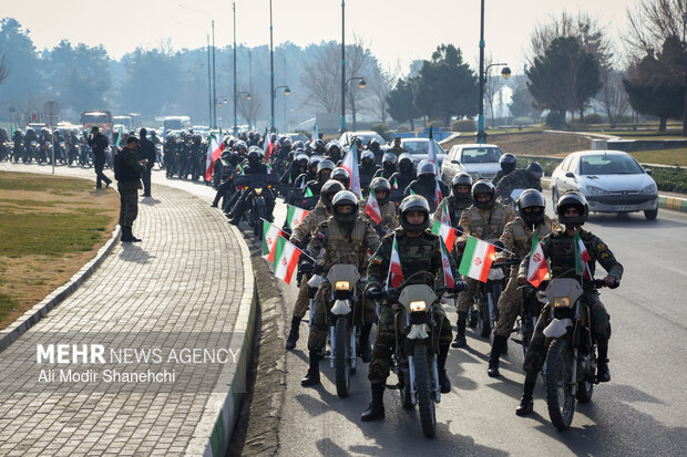 رژه اقتدار موتوری نیروهای مسلح خراسان رضوی