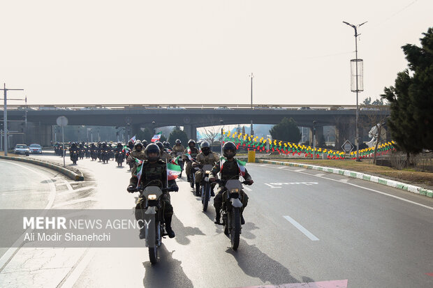 رژه اقتدار موتوری نیروهای مسلح خراسان رضوی