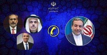 Araghchi holds phone talks with regional counterparts
