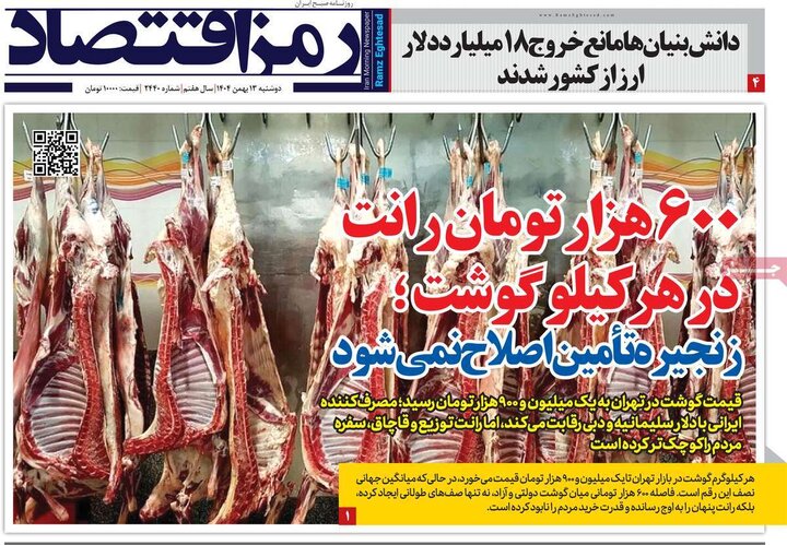 روزنامه‌های اقتصادی دوشنبه ۱۳ بهمن