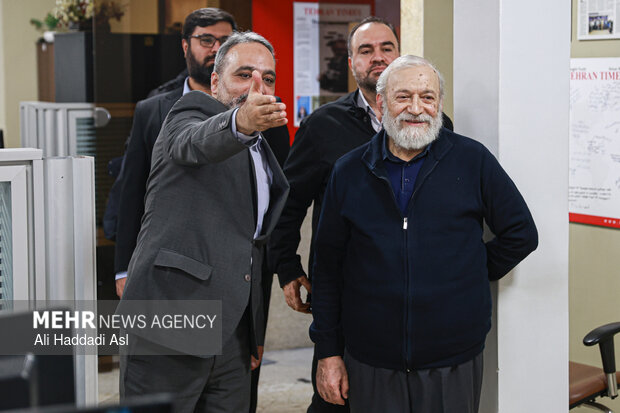 Mohammad-Javad Larijani tours MNA HQ in Tehran

