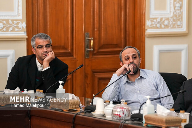 دیدار وزیر علوم و جمعی از رؤسای دانشگاه‌های سراسر کشور با رئیس مجلس