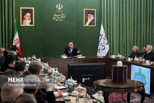 دیدار وزیر علوم و جمعی از رؤسای دانشگاه‌های سراسر کشور با رئیس مجلس