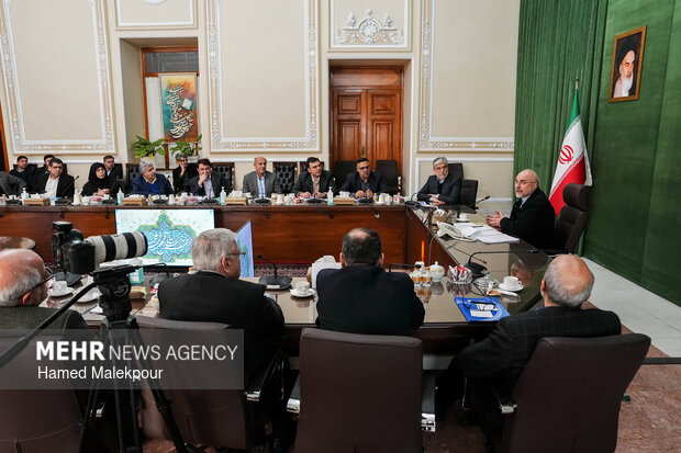 دیدار وزیر علوم و جمعی از رؤسای دانشگاه‌های سراسر کشور با رئیس مجلس