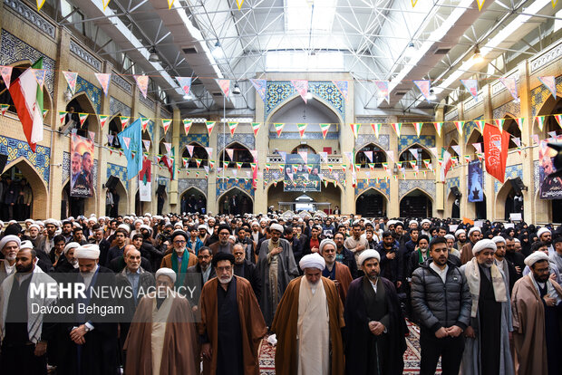 اجتماع حوزویان مشهد در دفاع از حریم ولایت