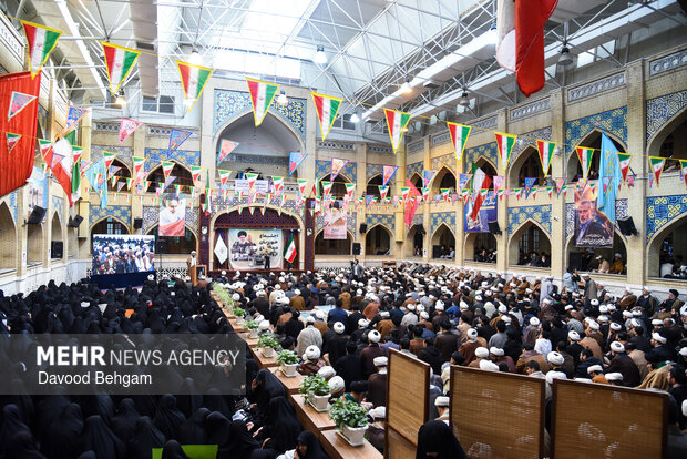 اجتماع حوزویان مشهد در دفاع از حریم ولایت