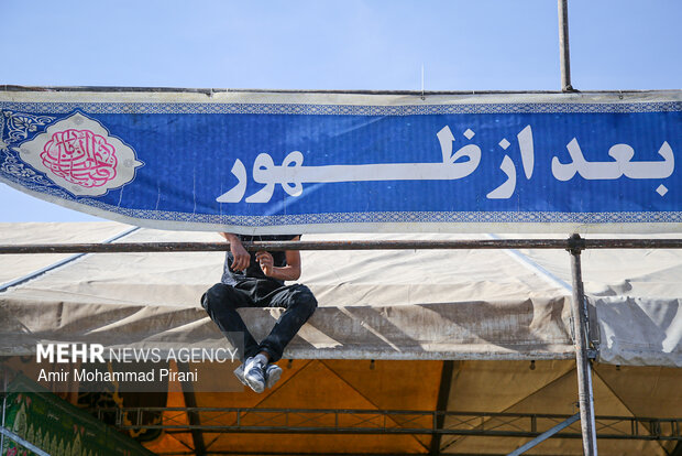 آماده سازی مواکب نیمه شعبان در قم
