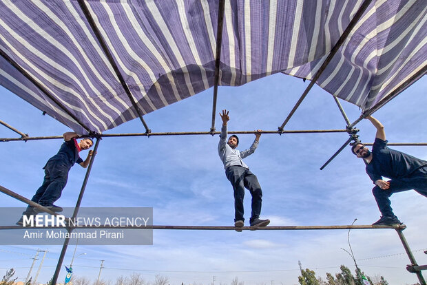 آماده سازی مواکب نیمه شعبان در قم