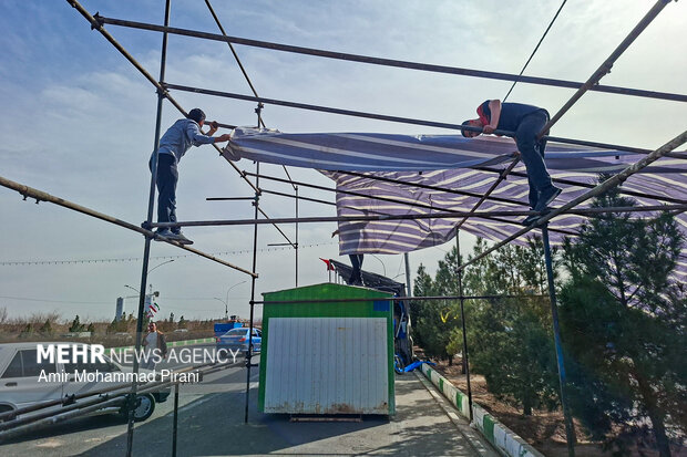 آماده سازی مواکب نیمه شعبان در قم