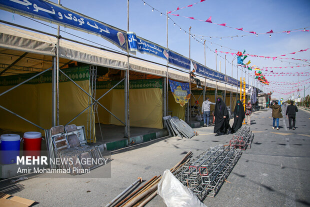 آماده سازی مواکب نیمه شعبان در قم