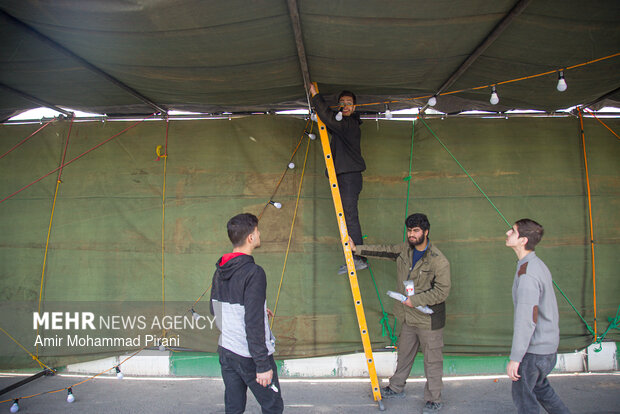 آماده سازی مواکب نیمه شعبان در قم