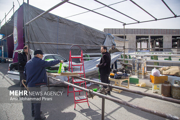 آماده سازی مواکب نیمه شعبان در قم