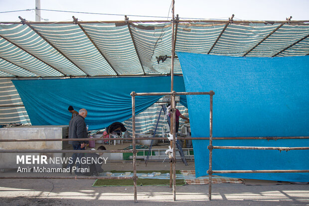 آماده سازی مواکب نیمه شعبان در قم