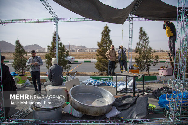آماده سازی مواکب نیمه شعبان در قم