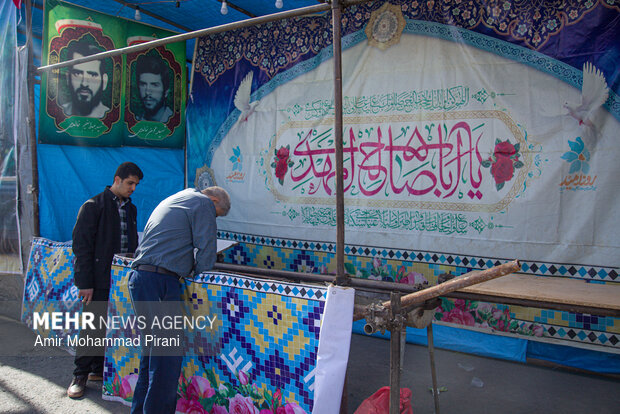 آماده سازی مواکب نیمه شعبان در قم