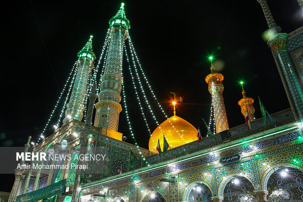 قم در آستانه نیمه‌شعبان غرق در نور و شور