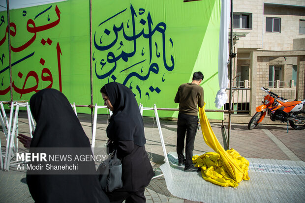 مشهد مقدس در آستانه نیمه شعبان