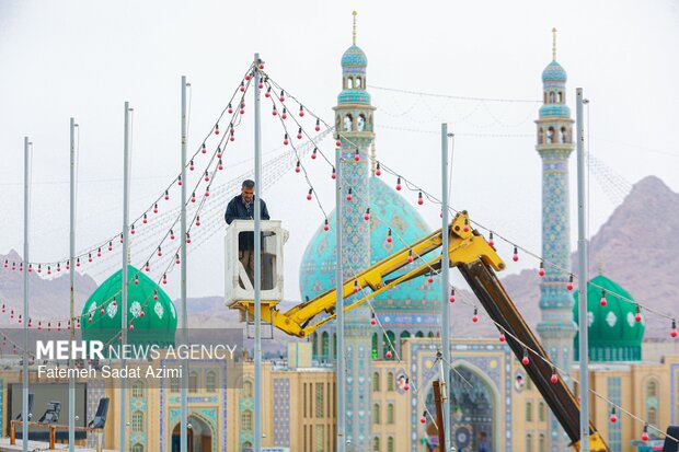 مسجد جمکران در آستانه نیمه شعبان