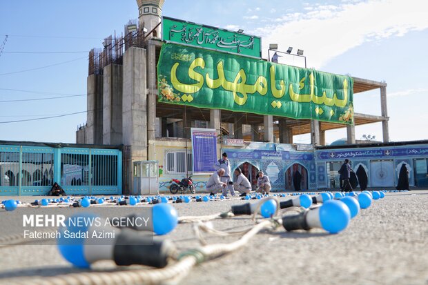مسجد جمکران در آستانه نیمه شعبان