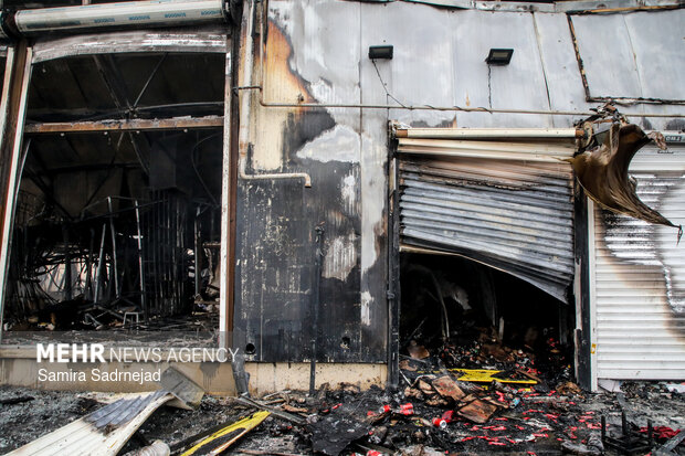 آتش‌سوزی بازار بزرگ جنت‌ - تهران