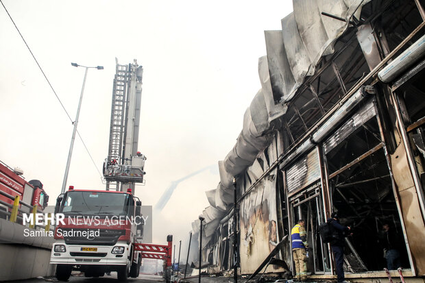 آتش‌سوزی بازار بزرگ جنت‌ - تهران