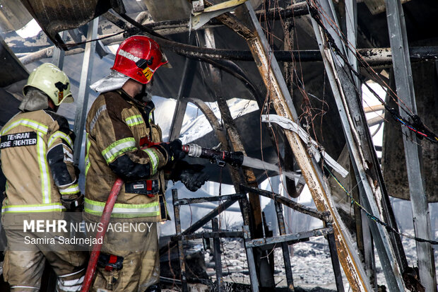 آتش‌سوزی بازار بزرگ جنت‌ - تهران