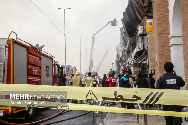آتش‌سوزی بازار بزرگ جنت‌ - تهران